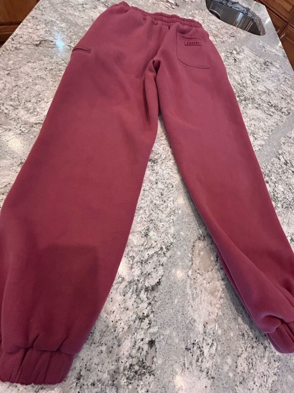 Comfrt Women's Raspberry Track Joggers - Picture 3 of 7